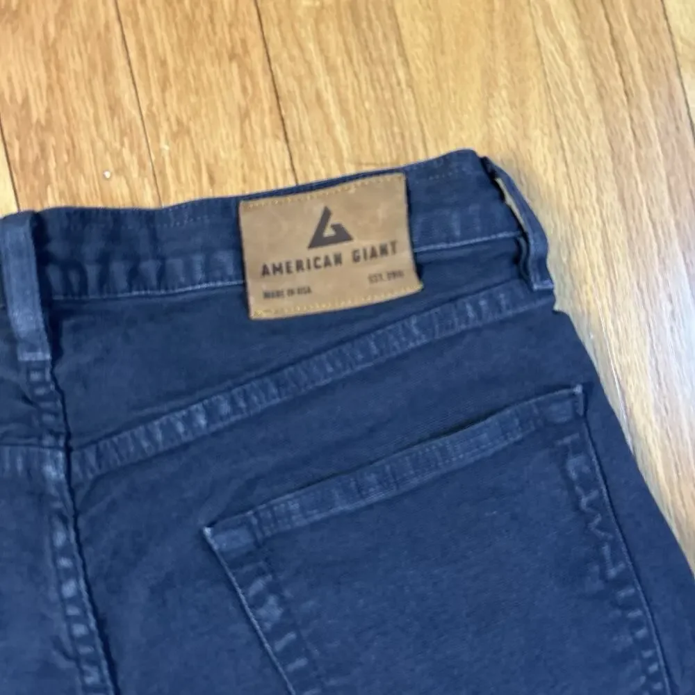 American Giant Roughneck Canvas Pants Navy Blue 32x32 (Fits 31x30) Straight USA